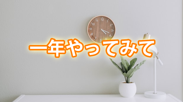 ブログを始めて１年が過ぎた